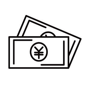 現金でのお支払い